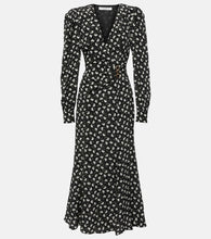 Alessandra Rich Printed silk midi dress. Alessandra Rich 印花真丝中长连衣裙