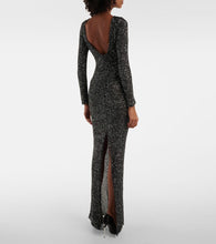 Alessandra Rich Sequined open-back gown