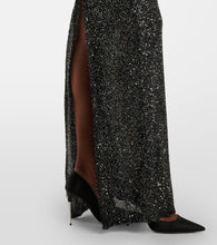 Alessandra Rich Sequined open-back gown