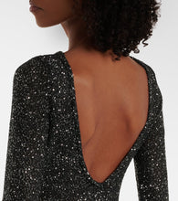 Alessandra Rich Sequined open-back gown