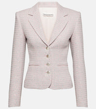 Alessandra Rich Sequined single-breasted tweed blazer