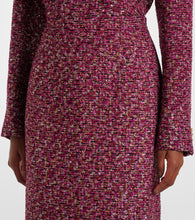 Alessandra Rich Sequined tweed midi skirt