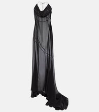 Alessandra Rich Silk georgette gown
