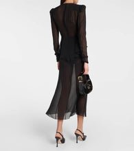 Alessandra Rich Silk georgette midi dress