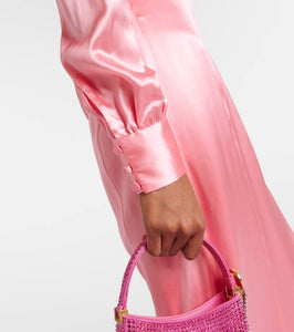 Alessandra Rich Silk satin midi dress