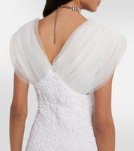 Alessandra Rich Textured silk minidress