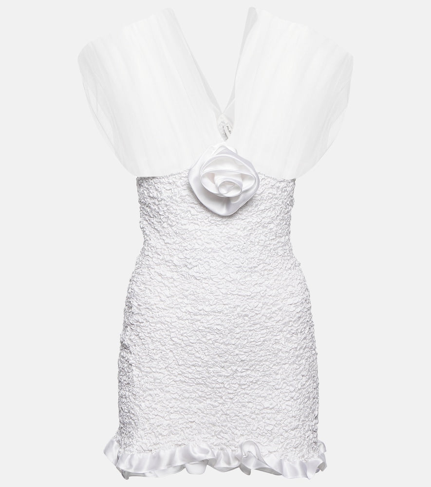 Alessandra Rich Textured silk minidress. Alessandra Rich 纹理真丝迷你连衣裙
