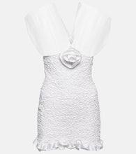 Alessandra Rich Textured silk minidress. Alessandra Rich 纹理真丝迷你连衣裙