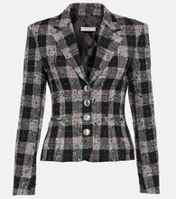 Alessandra Rich Tweed single-breasted blazer