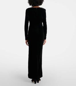 Alessandra Rich Velvet maxi dress