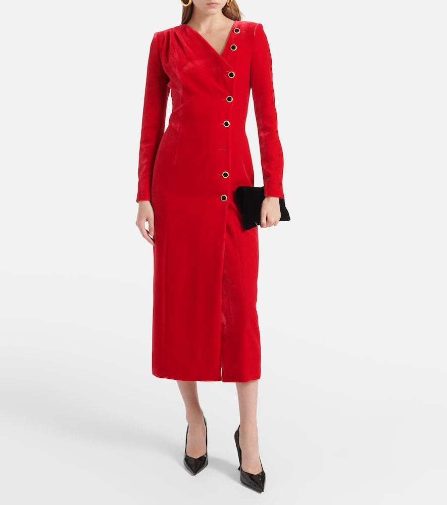 Alessandra Rich Velvet midi dress