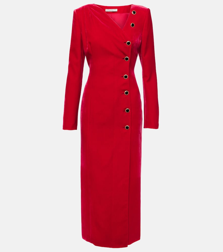Alessandra Rich Velvet midi dress. Alessandra Rich 丝绒中长连衣裙