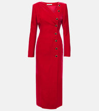 Alessandra Rich Velvet midi dress. Alessandra Rich 丝绒中长连衣裙