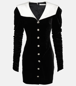 Alessandra Rich Velvet mini dress