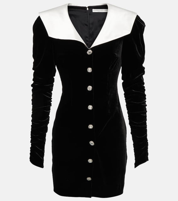 Alessandra Rich Velvet mini dress