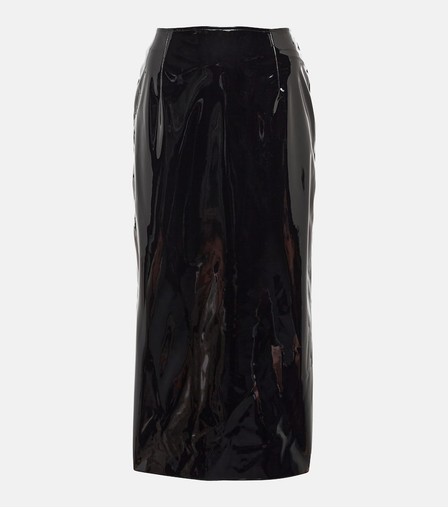 Alessandra Rich Vinyl midi skirt - Alessandra Rich Vinyl 中长裙