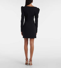 Alessandra Rich Wool-blend cr√É¬™pe minidress
