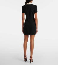 Alessandra Rich Wool-blend cr√É¬™pe minidress