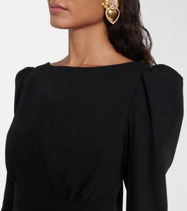 Alessandra Rich Wool-blend cr√É¬™pe minidress