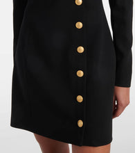 Alessandra Rich Wool-blend cr√É¬™pe minidress