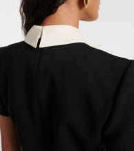 Alessandra Rich Wool-blend cr√É¬™pe minidress