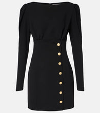 Alessandra Rich Wool-blend cr√É¬™pe minidress