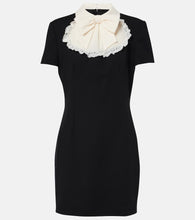Alessandra Rich Wool-blend cr√É¬™pe minidress