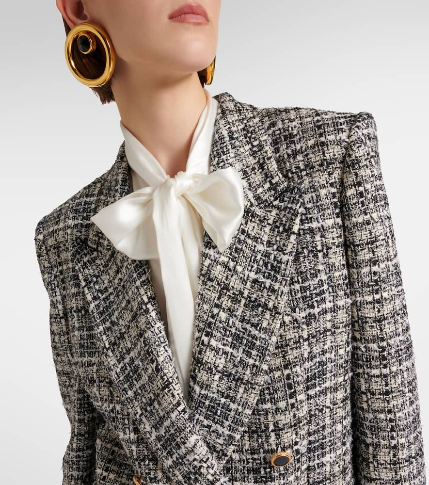 Alessandra Rich Wool  tweed blazer