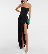 Alex Perry Ledger strapless satin gown