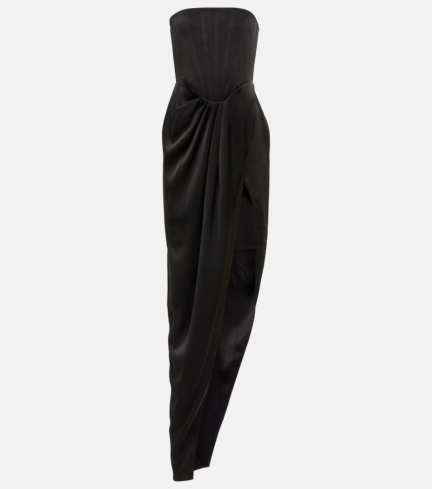 Alex Perry Ledger strapless satin gown. Alex Perry Ledger 无肩带缎面礼服