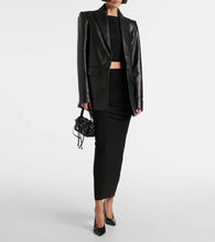 Alex Perry Oversized leather blazer