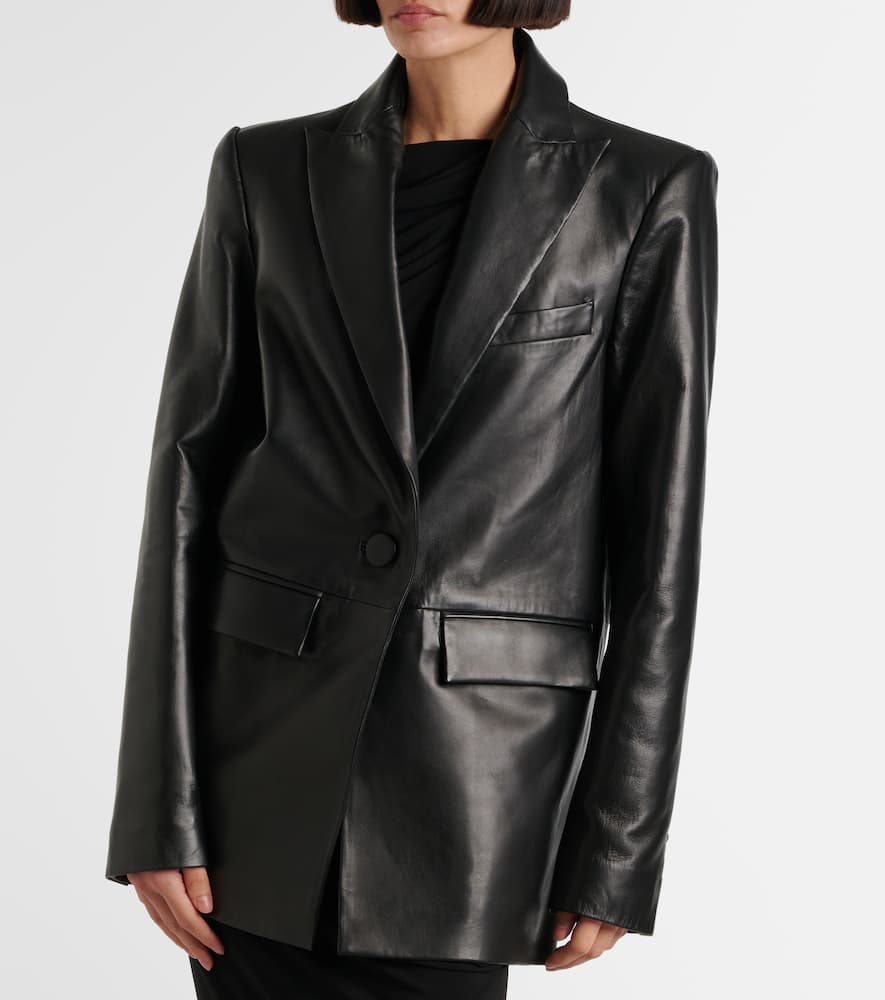 Alex Perry Oversized leather blazer