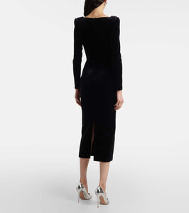 Alex Perry Velvet corset dress
