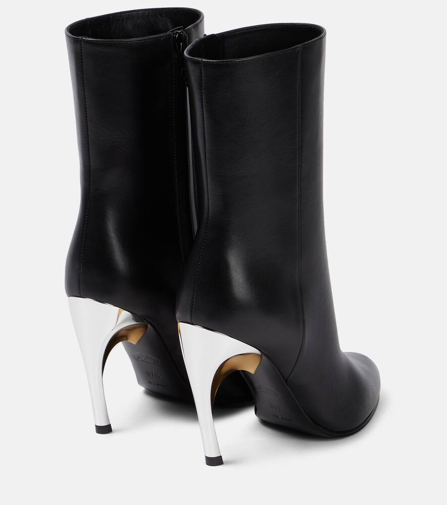 Alexander McQueen Armadillo leather ankle boots