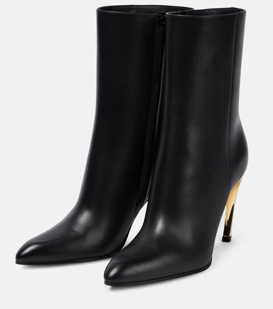Alexander McQueen Armadillo leather ankle boots