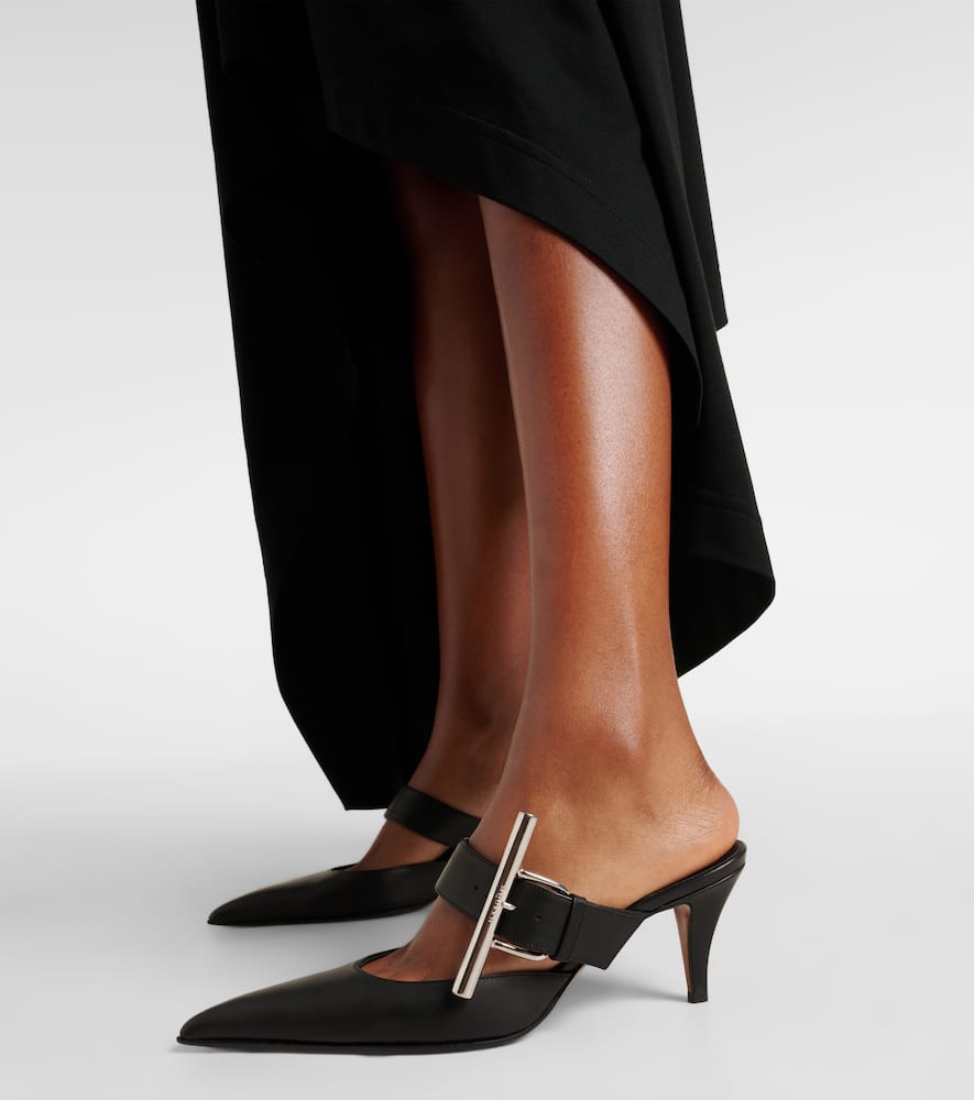 Alexander McQueen Birdee T-Bar leather mules