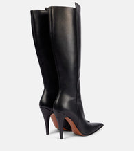 Alexander McQueen Birdee leather knee-high boots