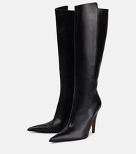 Alexander McQueen Birdee leather knee-high boots