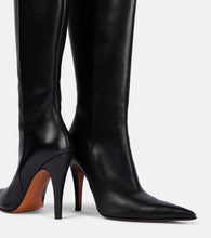 Alexander McQueen Birdee leather knee-high boots