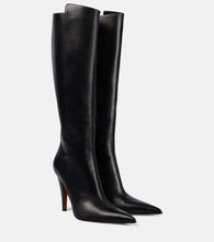 Alexander McQueen Birdee leather knee-high boots