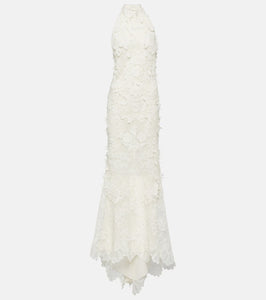 Alexander McQueen Bridal cotton-blend lace gown