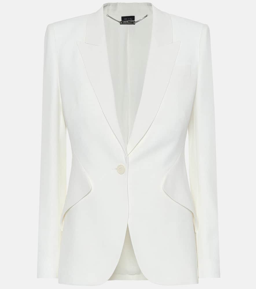 Alexander McQueen Cr√É¬™pe blazer