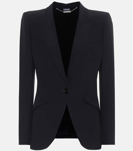 Alexander McQueen Cr√É¬™pe blazer