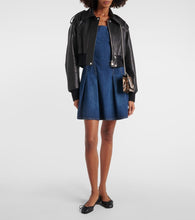 Alexander McQueen Cropped leather jacket