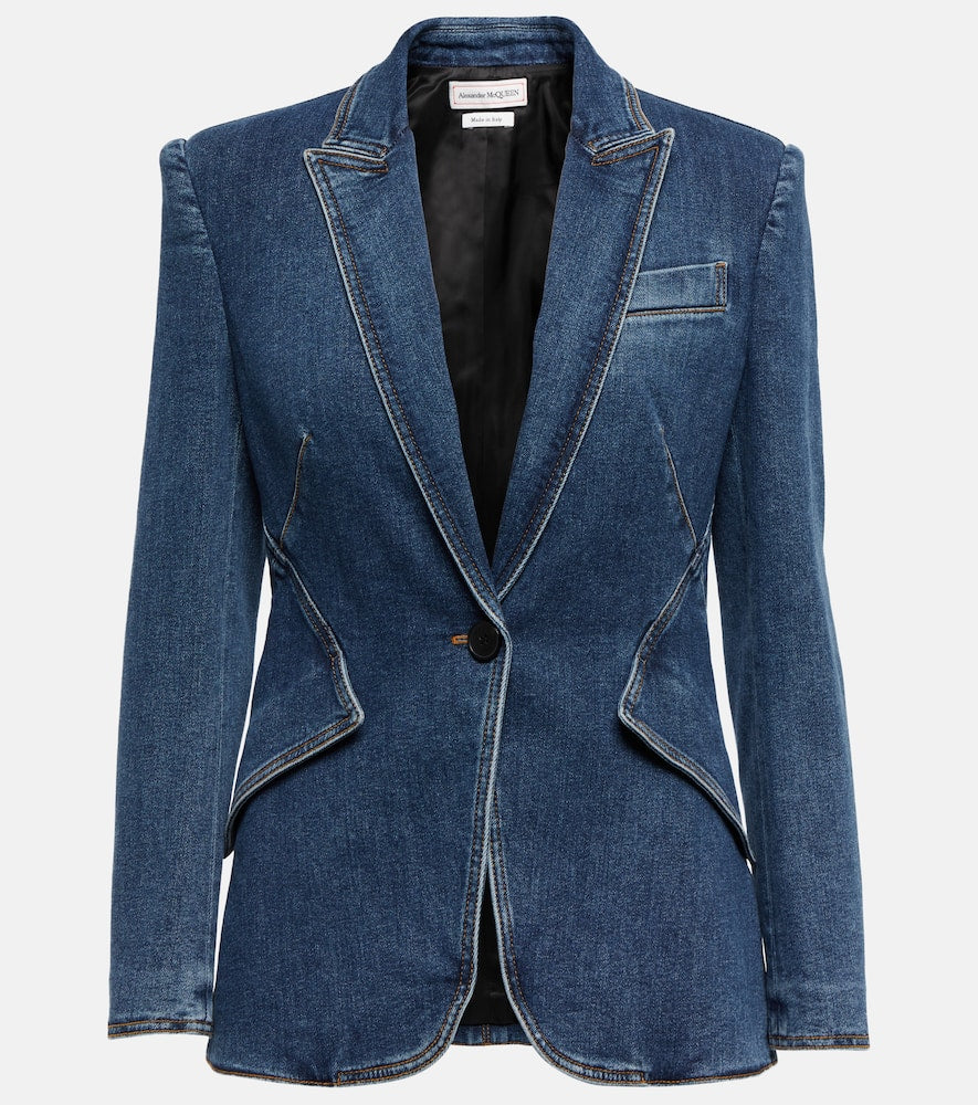 Alexander McQueen Denim blazer