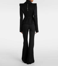 Alexander McQueen Double-breasted wool and cashmere blazer