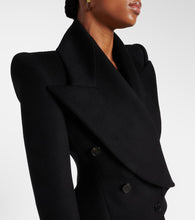 Alexander McQueen Double-breasted wool and cashmere blazer
