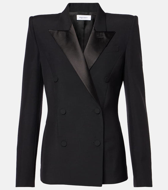 Alexander McQueen Double-breasted wool blazer