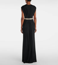 Alexander McQueen Embellished caped cr√É¬™pe gown