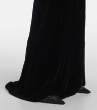 Alexander McQueen Embroidered velvet gown